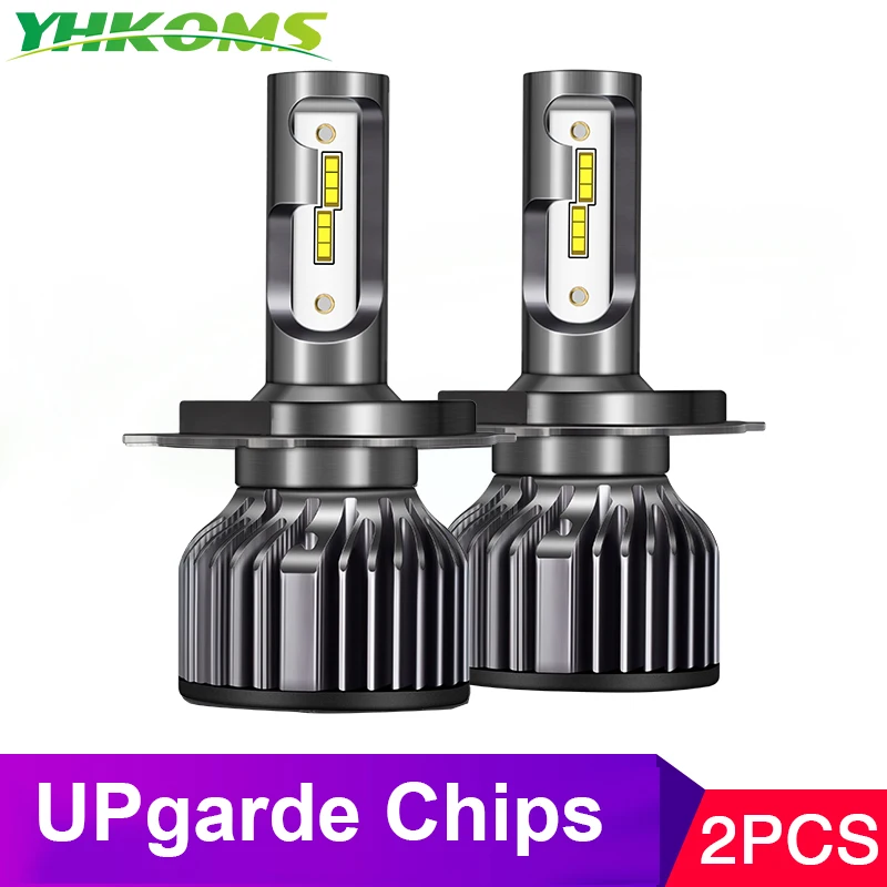 Светодиодный головной фонарь YHKOMS H4 H7 H1 H8 H9 H11 9006 9012 светодиодный противотуманный