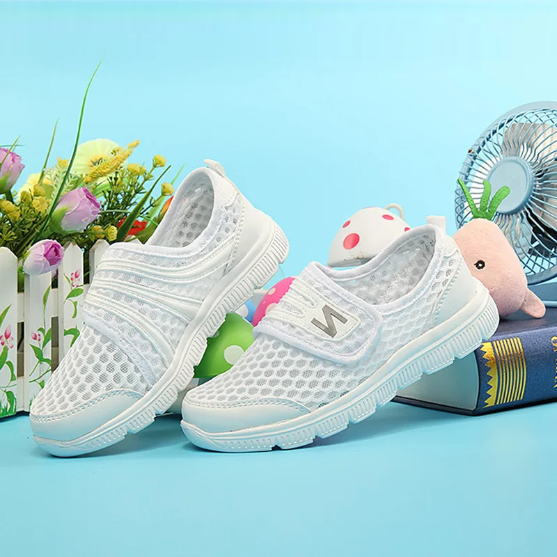 

Children Summer Single Network Breathable Men And Women Children Big CHILDREN'S Shoes Anti-slip Wear-Resistant Velcro CHILDREN'S