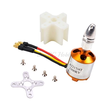 

NEW A2217 2217 1100KV / 1250KV / 2300KV With Motor Mount Outrunner Brushless Motor For RC Fixing Wing Quadrocopter Multi-copter