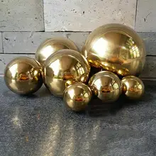 25-350mm Stainless Steel Titanium Gold Sliver Hollow Ball Seamless Home&Garden Decoration Mirror Ball Sphere Party Decoration