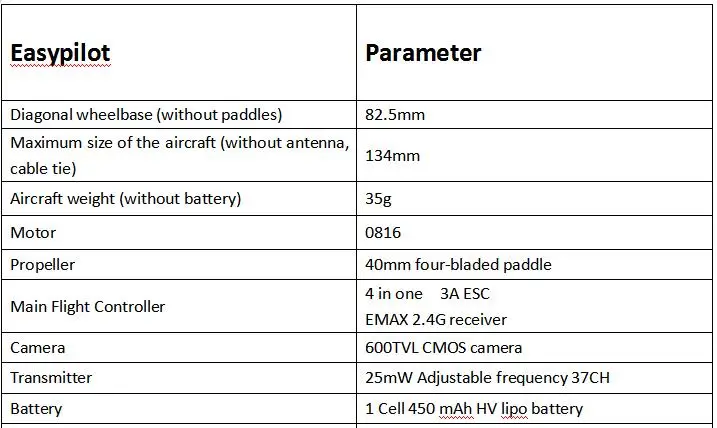 EMAX EZ Pilot 82MM Mini 5.8G Indoor FPV Racing Drone with Camera Goggle Glasses 2~3S RTF Version for Beginner