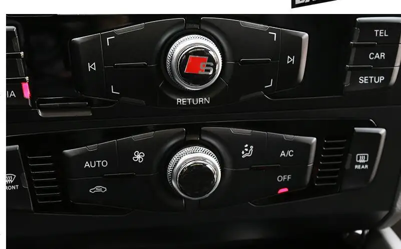 Подходит для Audi A4LQ5 ручка управления макетной панели декоративная наклейка Sline Модифицированная световая панель внутренняя отделка только маркировка