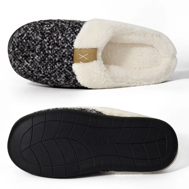 FZNYL/зимняя мужская обувь; хлопковые теплые домашние тапочки; мужские мягкие домашние тапочки с эффектом памяти; комнатные тапочки; шлепанцы; размеры 38-45