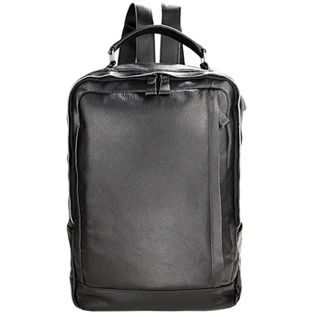 

2020 new men's business casual leather head layer cowhide backpack backpack travel bag computer bag