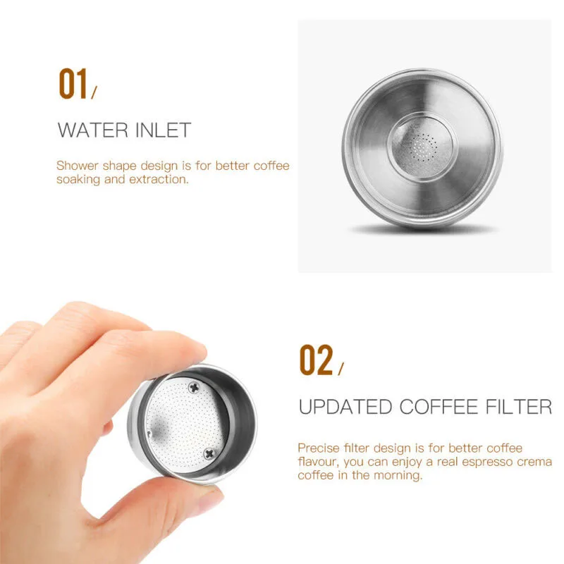  Stainless Steel Coffee Capsules Brush Tampers Spoon Kit For ILLY Machine Home Kitchen Coffeeware Co - 4000592507242