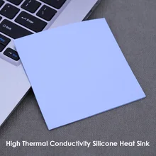Tampon thermique en Silicone pour refroidissement de graisse, tampons thermiques, feuille de plâtre adhésive conductrice pour dissipateur de chaleur 