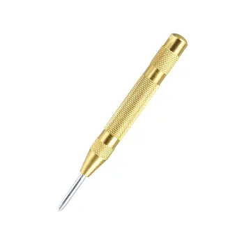 

5'' Automatic Center Pin Punch Strike Spring Loaded Center Punch Marking Starting Holes Tool Impact Hole Breaker