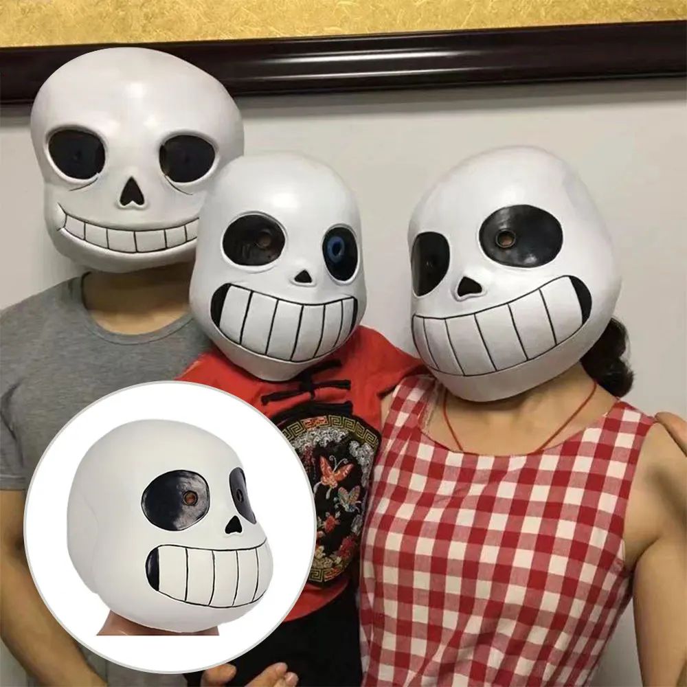 US Ship Undertale legend Cosplay Sans Papyrus mask Halloween headset game prop