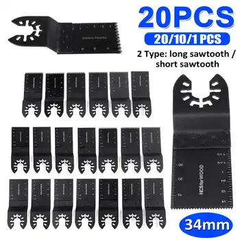 

1/10/20Pcs 34MM Multi-Function Precision Saw Blade Oscillating Multitool Saw Blade for Renovator Power Cutting Multimaster Tools
