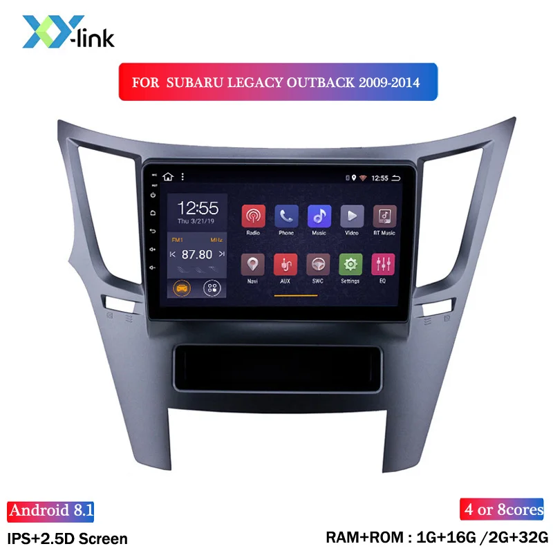 Clearance HOT SALE 9 inch Android 8.1 car gps navigation FOR Subaru Legacy Outback 2009-2014 multimedia radio system 1