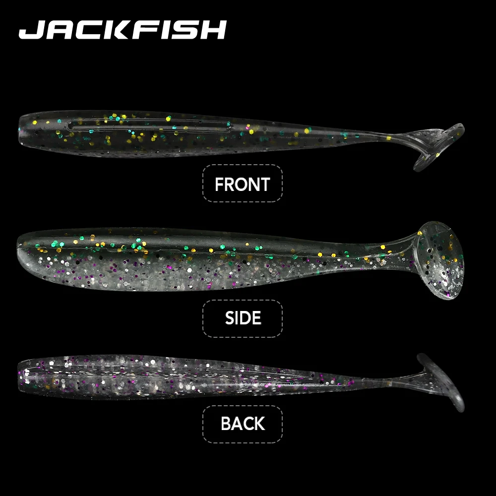 JACKFISH мягкая рыболовная приманка 68 мм/2 г искусственная силиконовая двухцветные