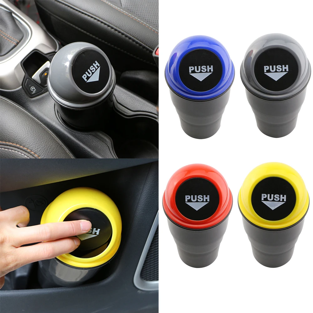 

DAEFAR Car Trash Garbage Can Autobiles Trash Dust Case Holder Bin Box Car-styling Can Rubbish Box Dust Case Holder car trash