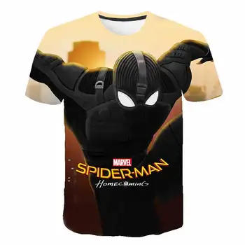 

2020 Batman Spiderman Ironman Superman Captain America Anime T shirt kids Costume Comics Superhero boys clothes street tops