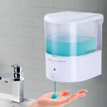 

600ml Automatic Sensor Home Hospital Hotel Liquid Soap Dispenser Hand Sanitizer Container Touch Free Shampoo Dispenser Pump