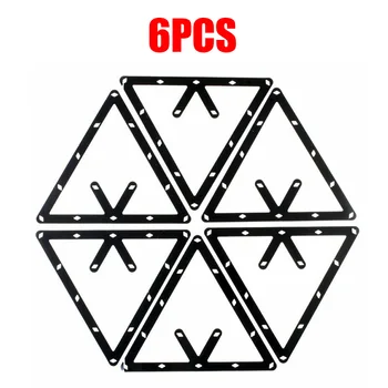 

Set Of 6 Pcs 8/9 And 10 Ball Rack Positioning Billiard Pool Cue Accessory High Stability Long Service Life