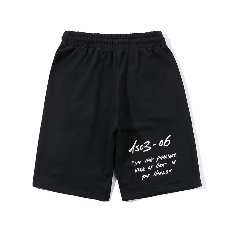 OFF-WHITE Европа США tide бренд OW Хлопок Большой размер мужская пара повседневные шорты