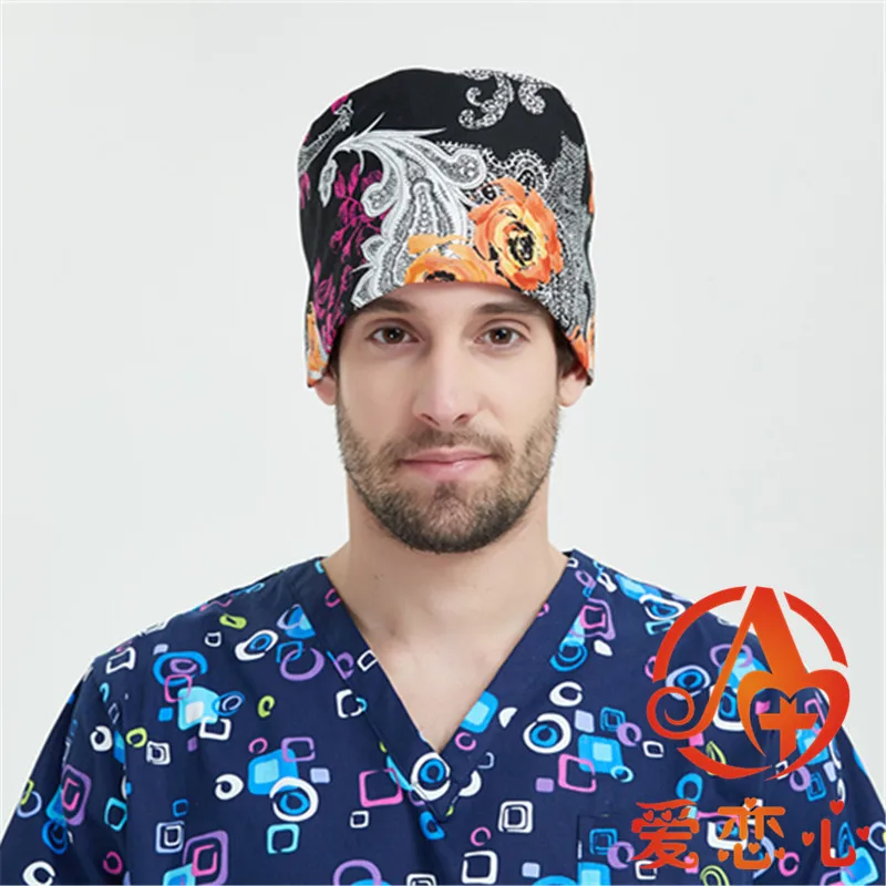 Новое поступление, Coroa Dotado, повседневная женская шапка с принтом Skullies& Beanies, Женская хлопковая Милая шляпа, хирургическая Кепка s, скраб - Цвет: 15