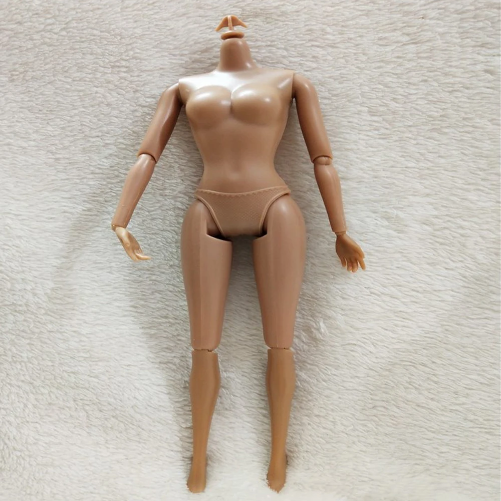 11 подвижное соединение Африканское женское обнаженное туловище для куклы 29 см коричневая Кукла тело без головы игрушки аксессуары детские игрушки
