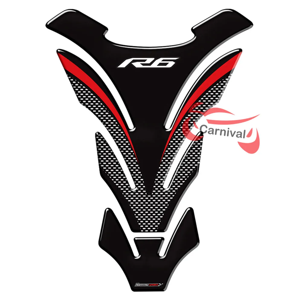 3D защитная накладка на бак мотоцикла чехол forYamaha R6 YZF-R6 1998- бака наклейка наклейки 2009 2010 - Цвет: A