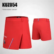 Хлопковая юбка для гольфа, короткая женская одежда для отдыха, летняя спортивная дышащая Профессиональная женская спортивная юбка красного цвета, 4 размера