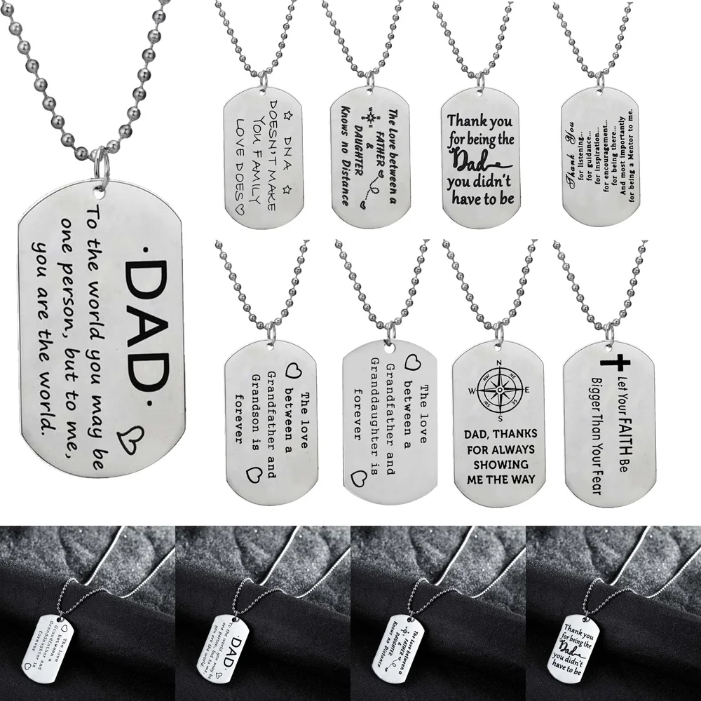 grandson dog tag necklace