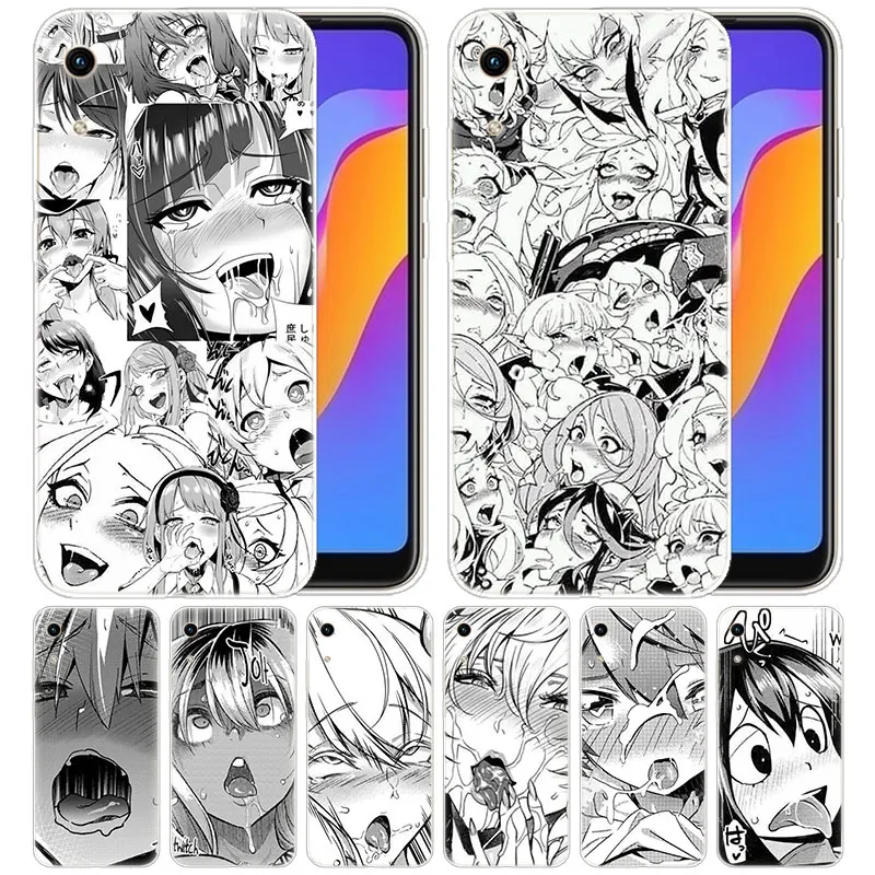 

Anime girl cartoon japan cute faces Silicone Case for Huawei Honor 9X 8A 7A 20 Pro 7X 8X 7S 8S 8 9 10 Lite View 20 20i 10i Play
