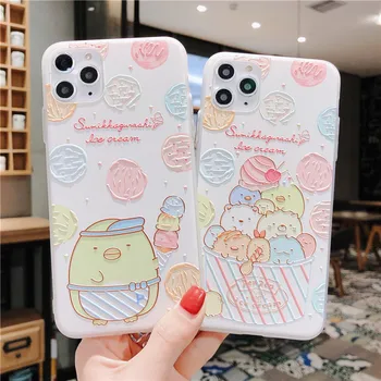 

Eqvvol Cute 3D Emboss Cartoon Patterned Phone Case For iPhone XS MAX X XR 7 8 Plus Soft Silicone Cover For iPhone 11 Pro MAX