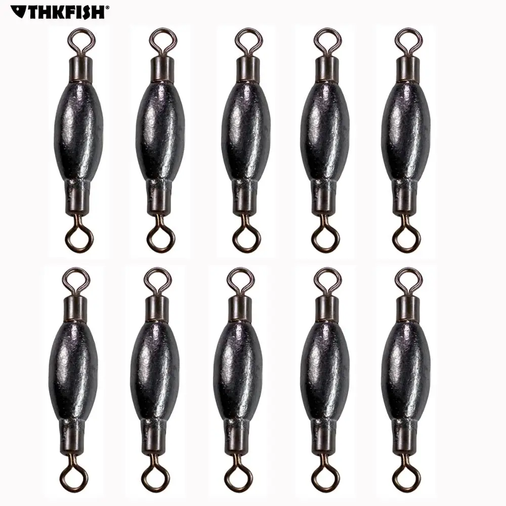 

10pcs/lot #0.5 #1.0 #1.5 #2.5 Lead Fishing Swivels Lead Fishing Weight Sinker Tackle For Bass Fishing
