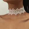 Vintag classique gothique tatouage dentelle tour de cou pour les femmes noir cristal pendentif charme colliers ras du cou Boho bijoux cadeau de noël X081