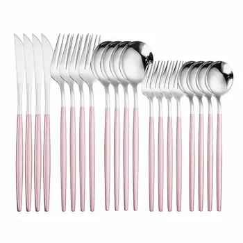 Dinning Table Set Steel Kitchen Full Tableware Cutlery Set Silverware Dinnerware Spoon Knife Fork Cutlery Table Flatware Set
Dinning Table Set Steel Kitchen Full Tableware Cutlery Set Silverware Dinnerware Spoon Knife Fork Cutlery Table Flatware Set