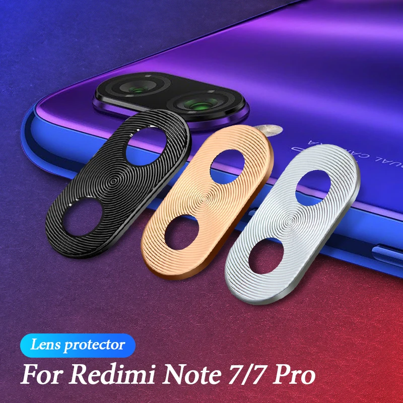 Цветной для Redmi Note 7 роскошный объектив камеры защитное кольцо покрытие алюминия для Xiaomi Redmi Note 7 Pro чехол для камеры кольцо