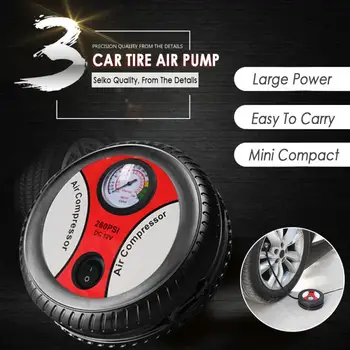 

12V Car 260PSI Air Compressor Auto Portable Digital Electric Tyre Inflator Pump Wheels Tires Parts Car Accessories