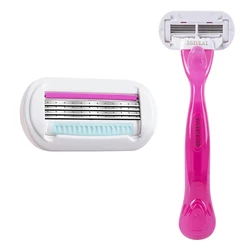 IGUETTA New Arrival Four Layer Shaving and Hair Removal Knife Manual Shaving Blade Handle Leg and Armpit Hair Shaving Knife Hold