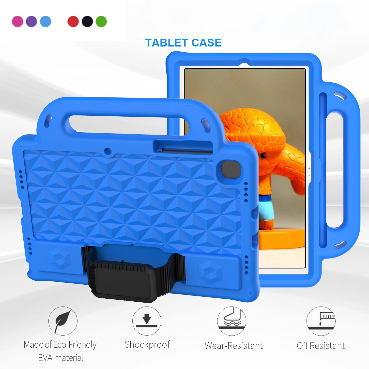 Per Samsung Galaxy Tab A7 Tablet Case Childs Eva Sicuro Stand Maniglia Tablet Shell Coperture Per Samsung Tab A7 10.4 Pollici Sm-T500