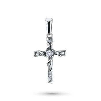 

Pendant in white gold with diamonds