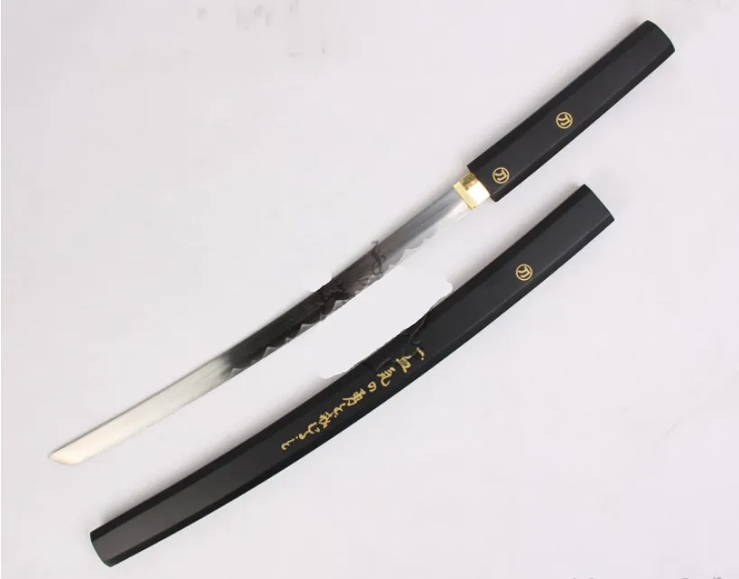 Matte black three-piece decoration gift katana family decorations not edged