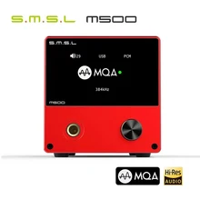 SMSL M500 MQA 32 бит 768 кГц DSD512 Hi-Res USB DAC ES9038PRO ES9311 XMOS XU216 аудио декодер усилитель для наушников AMP Decodificador