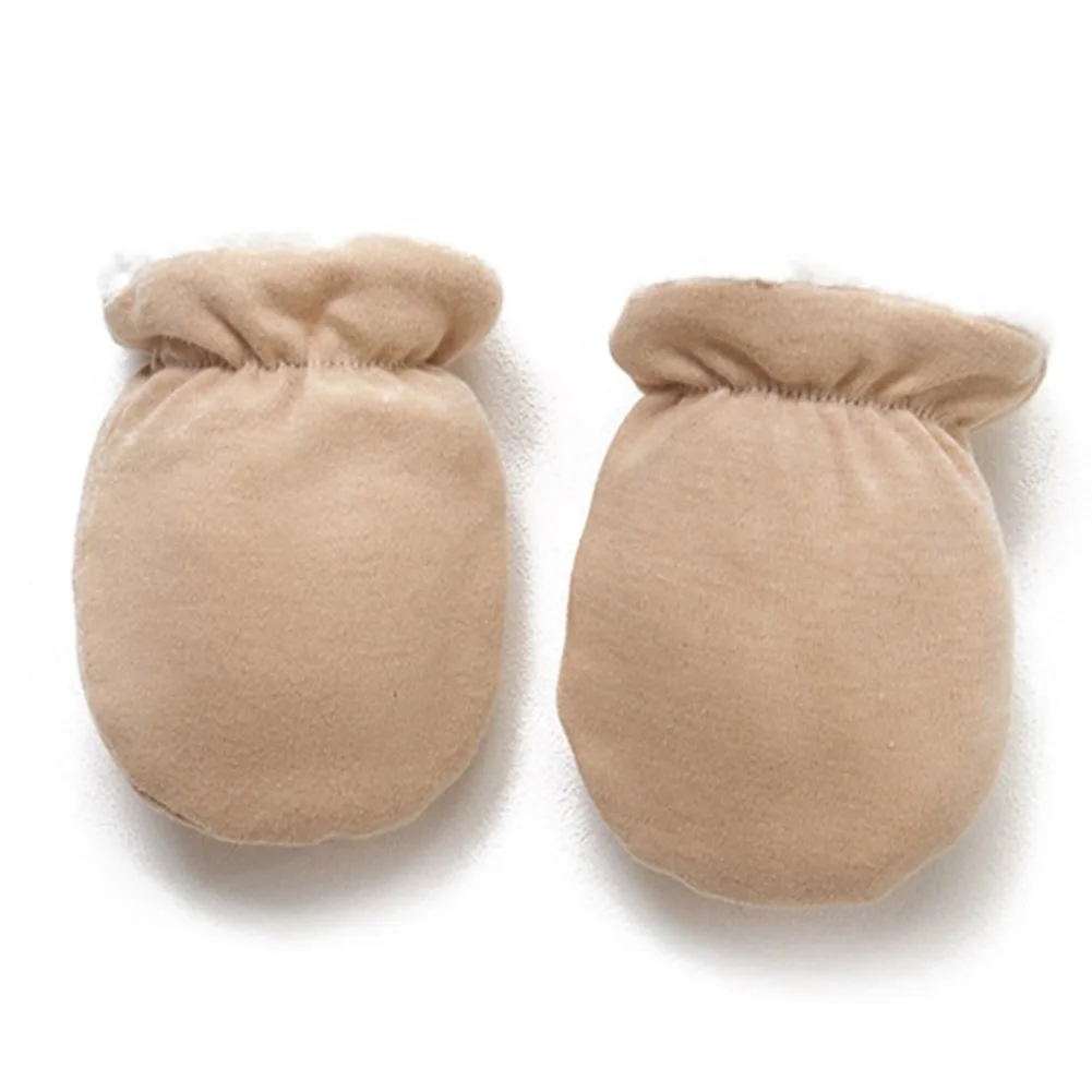Милые теплые флисовые перчатки для мальчиков и девочек, теплые зимние перчатки для новорожденных - Цвет: A
