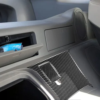 

2pcs Carbon Fiber Black Rear Center Console Panel Cover Trim For Nissan 350Z 2003-09 Easy Installation Perfect Match