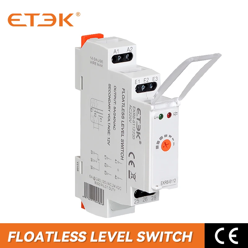 ETEK EKR8-6112 беспоплавковый выключатель регулятора уровня контроллер воды тип 1