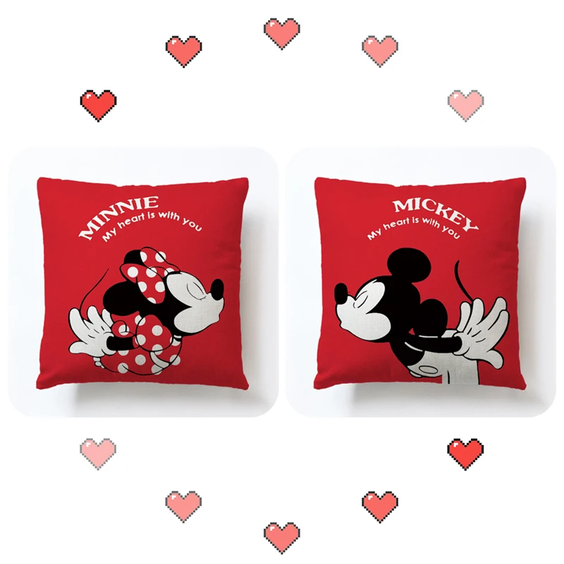 For 6 Kid Red Mickey Mouse Party Supplies Decoration Birthday Party Favor Tablecloth Balloon Cushion Cover Pillowcase Caketopper