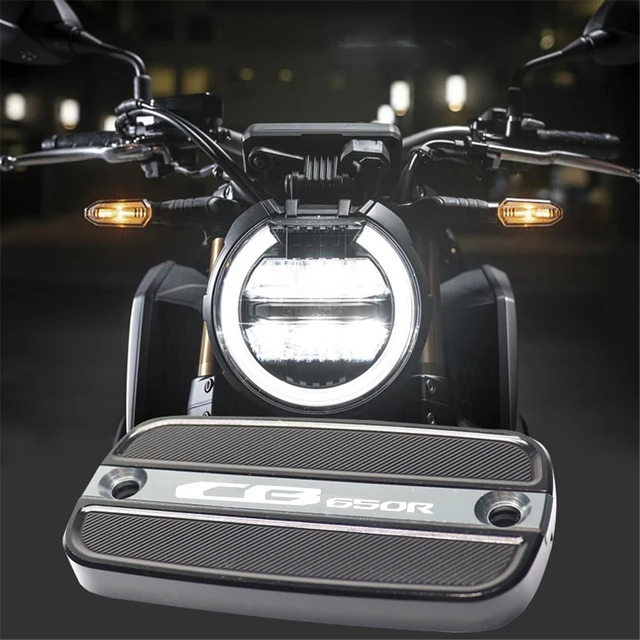 HONDA için CB650R motosiklet ön fren silindir sıvı haznesi kapağı deposu kapağı dekoratif kapak karbon Fiber kabartma CB 650 R