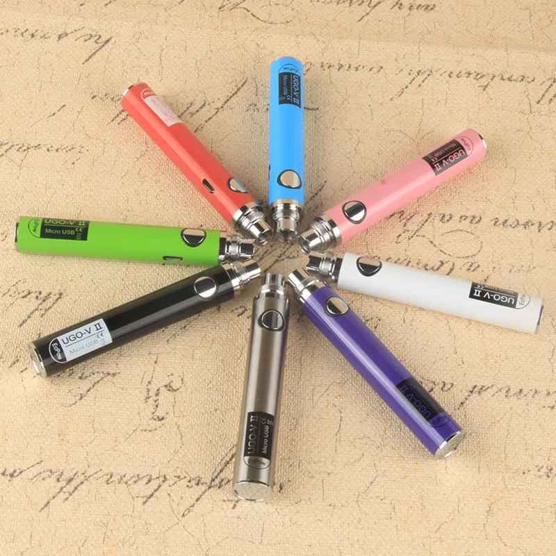 New 510 Thread EVOD Vape Pen E CIG evod Vaporizer pens Battery 11 Colors  900mah