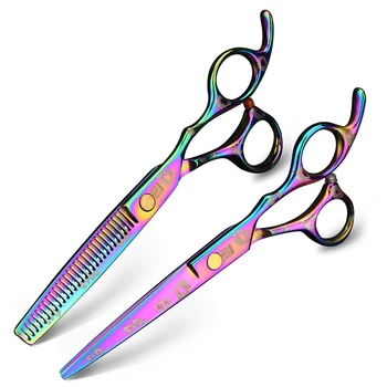 

5.5 Inch Sakura Japanese Barber Cutting Scissors 6 inch Thinning Scissors Set High Quality Hair Scissors Salon Styling Tools