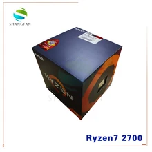 Процессор AMD Ryzen 7 2700 R7 2700 3,2 ГГц Восьмиядерный синтейн-поток 16 м 65 Вт cpu Процессор YD2700BBM88AF сокет AM4 с охлаждающим вентилятором