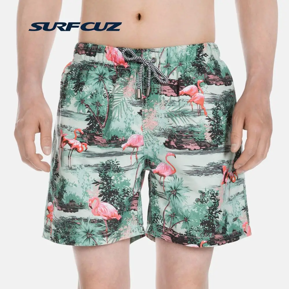 

SURFCUZ Fashion Swim Trunks for Men Bright Mens Beach Board Shorts Quick Dry Swimwear Bathing Suits with Mesh Lining and Pockets