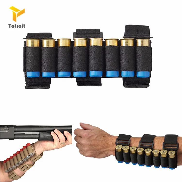 

Airsoft Hunting Molle 8 Rounds GA Shot gun Shells Holder Shooting Arm Band 12 Gauge Bullet Ammo Cartridge Pouch