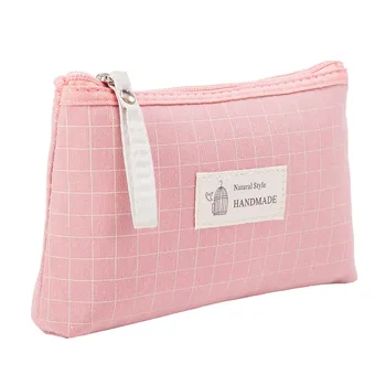 

Z 2019 Value Unisex Novel Cute Fashion Concise Plaid Pattern Cosmetic Makeup Bag Outdoor Portable Pocket Handbags Mala Maquiagem