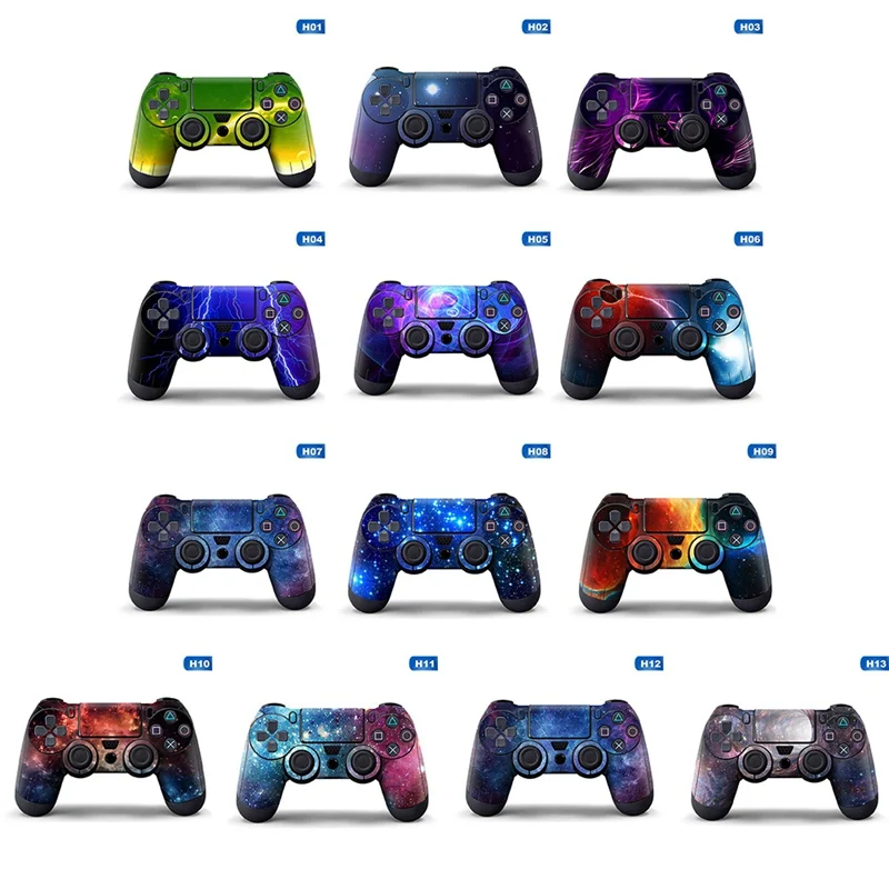 

Full Cover Starry Sky Pattern Game Controller Stickers For Play Station 4 Vinyl Decorative Stickers PS4 Game Machine Decals Skin