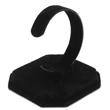 

Velvet C Type Design Jewelry Bracelet Bangle Watch Display Rack Stand Holder New N58F